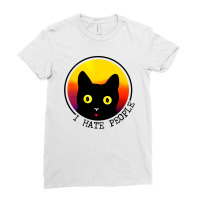 Cat   I Hate People Ladies Fitted T-shirt | Artistshot