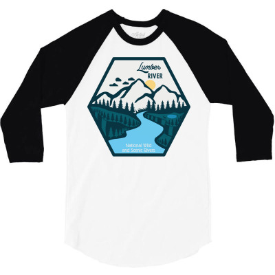 Lumber River, National Wild And Scenic River 3/4 Sleeve Shirt Designed By Deliastore