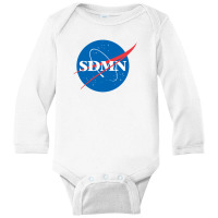 Sdmn Space Print Long Sleeve Baby Bodysuit | Artistshot