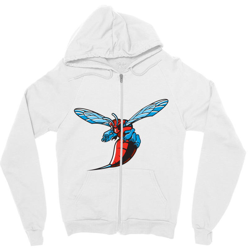 The Delaware State Hornets Zipper Hoodie | Artistshot