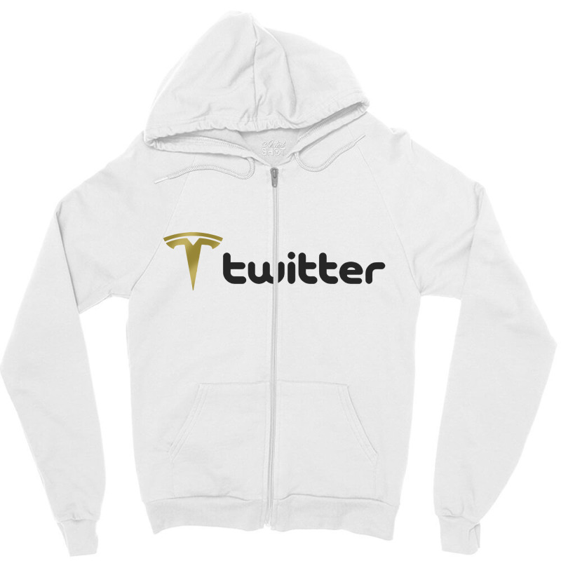 Elon Musk Buys Twitter Gold T Shirt Zipper Hoodie | Artistshot