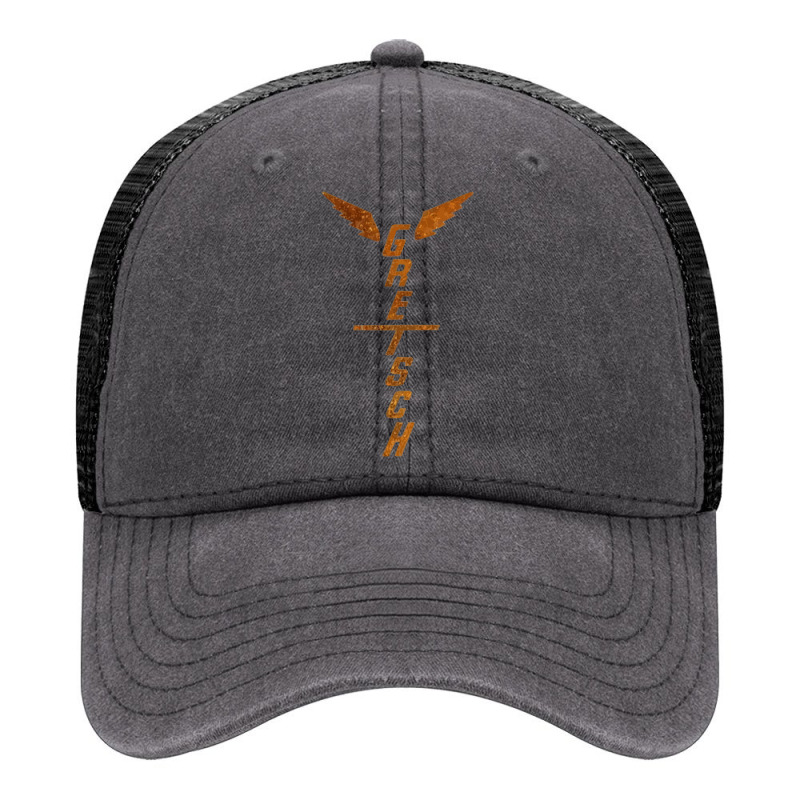 Gretsch Winged Headstock Dyed Flex Trucker Hat By Cathycooney