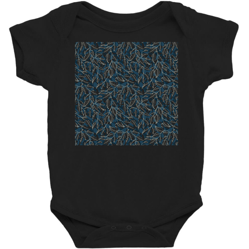 Nature Pattern T  Shirt Minimalist Leaf Line Art Illustration As A Sea Baby Bodysuit by graysonmante940 | Artistshot