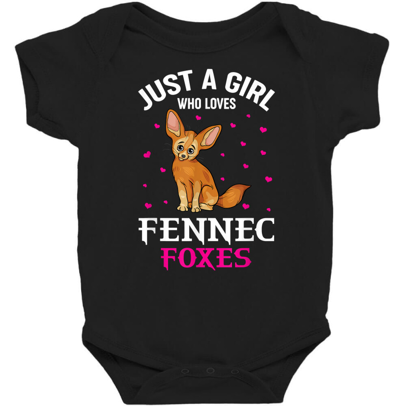 Fennec Fox Just A Girl Who Loves Fennec Foxes T Shirt Baby Bodysuit by emaliekrein | Artistshot