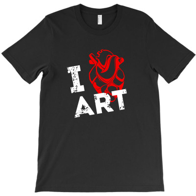I Love Art T-shirt Designed By Davian