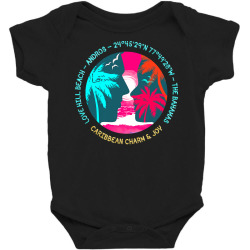 love hill beach t  shirt love hill beach, north andros island, the bah Baby Bodysuit | Artistshot