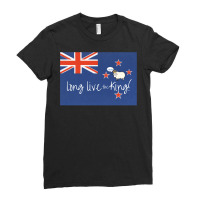 New Zealand  Long Live The King Long Sleeve T Shirt Ladies Fitted T-shirt | Artistshot