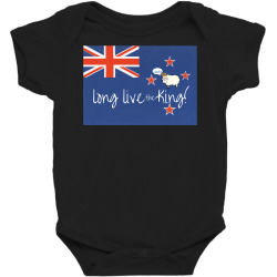 new zealand  long live the king long sleeve t shirt Baby Bodysuit | Artistshot