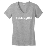 Free Licks Guitar Music Rock And Roll Musician Music Lovers T Shirt Women's V-neck T-shirt | Artistshot