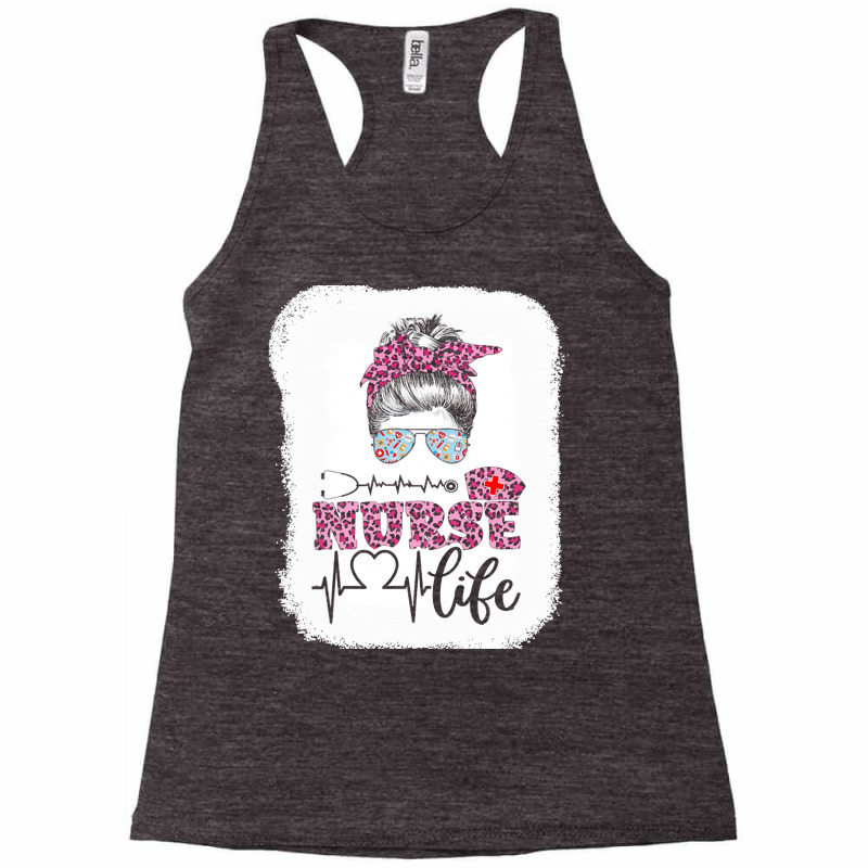 Nurse T  Shirt Nurse Life Leopard Registered Nurse, Cna, Nursing Schoo Racerback Tank | Artistshot