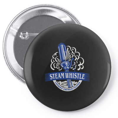 Steam Whistle Pin-back Button Designed By Mdk Art