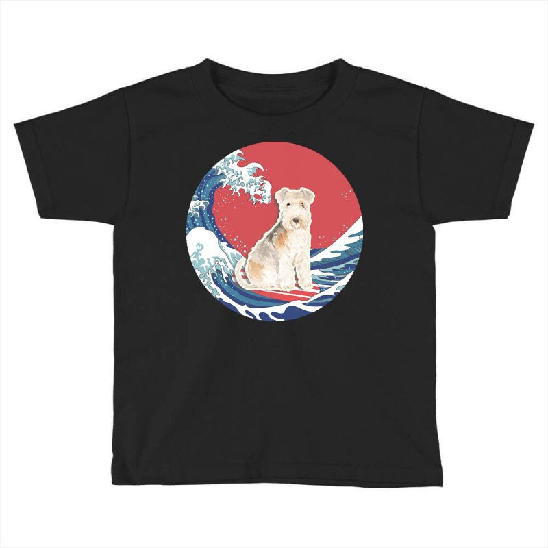 Lakeland Terrier T  Shirt Lakeland Terrier Gifts   Ocean Waves Surfing Toddler T-shirt by palehulking | Artistshot