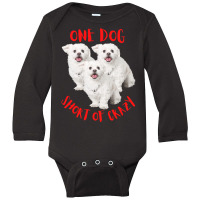 One Dog Short Of Crazy T  Shirtone Dog Short Of Crazy T  Shirt (13) Long Sleeve Baby Bodysuit | Artistshot