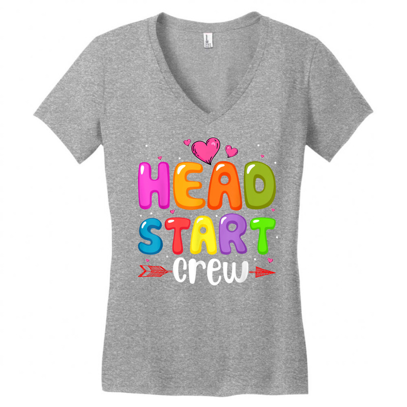 Head Start Crew Teacher Early Childhood Education Preschool T Shirt Women's V-Neck T-Shirt by emaliekrein | Artistshot