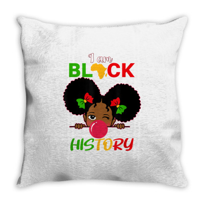Kids I Am Black History Girl Little Melanin Princess Toddler T Shirt Throw Pillow Designed By Kasraconole