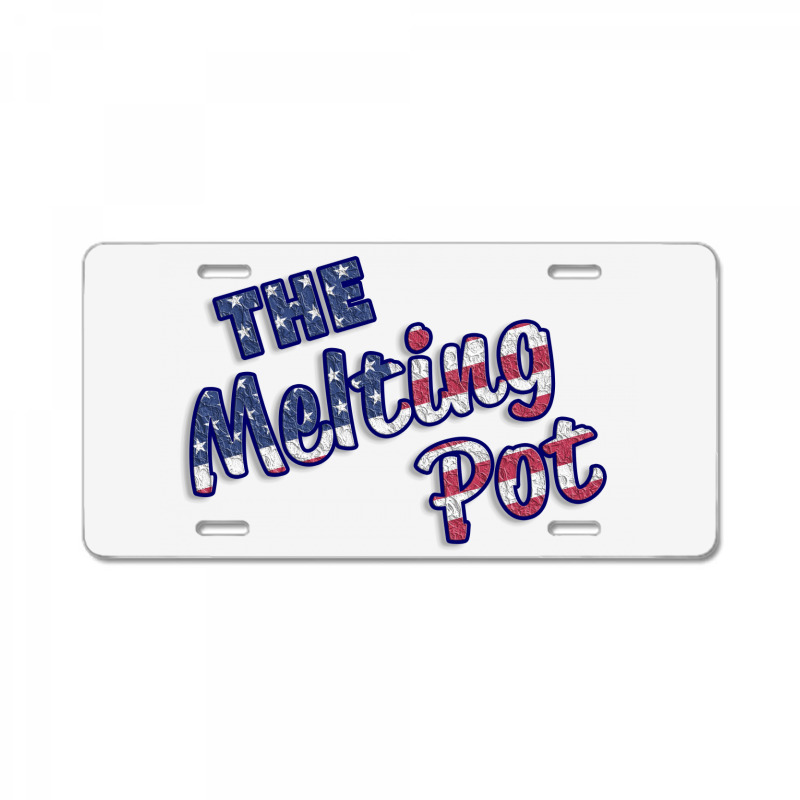 The Melting Pot License Plate | Artistshot