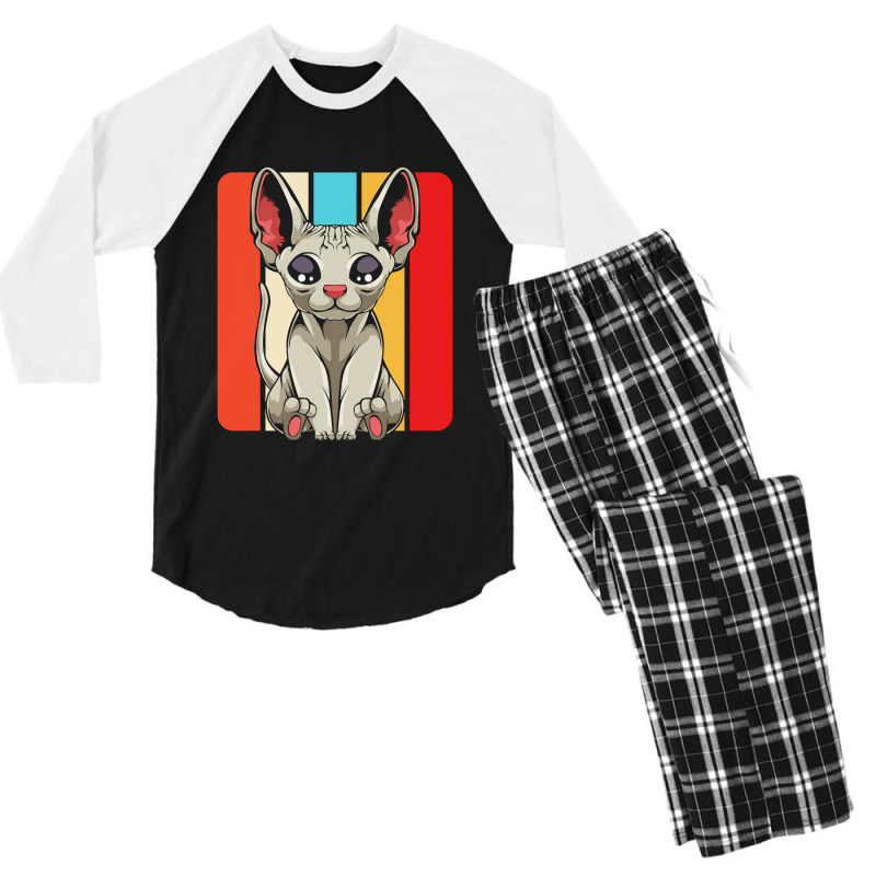 Sphynx Cat T  Shirt Sphynx Cat T  Shirt Men's 3/4 Sleeve Pajama Set | Artistshot