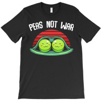 Vegetables T  Shirt Peas   Peas Not War   Cute Kawaii Pea Pun T  Shirt T-shirt | Artistshot