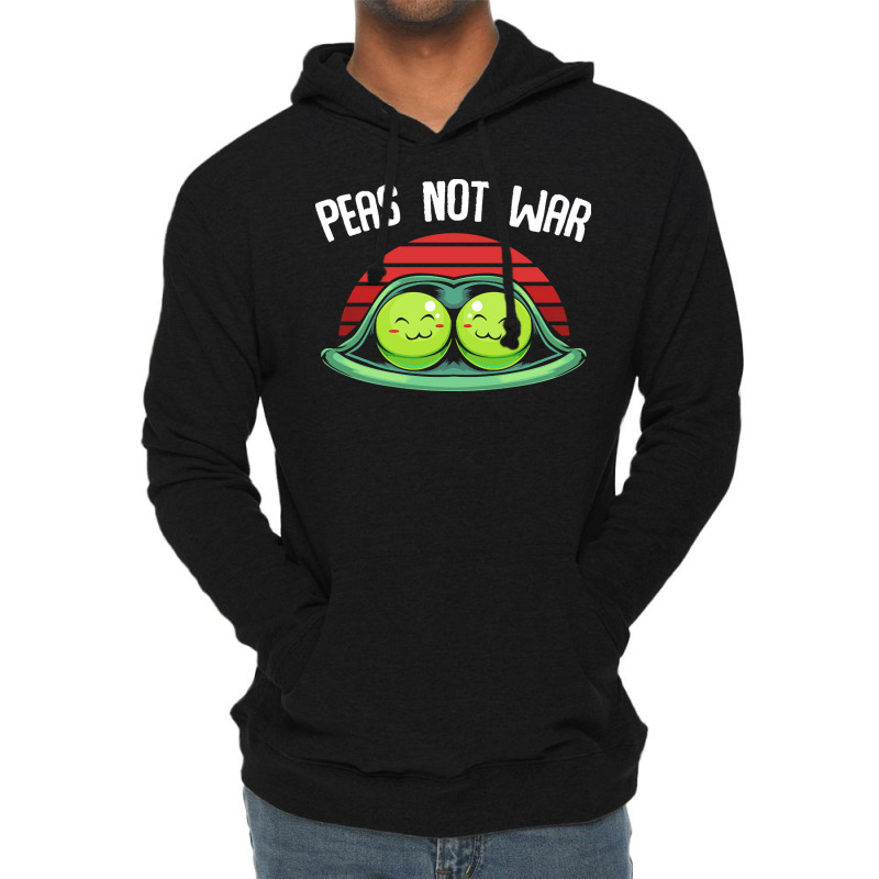 Vegetables T  Shirt Peas   Peas Not War   Cute Kawaii Pea Pun T  Shirt Lightweight Hoodie | Artistshot