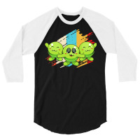 Vegetables T  Shirt Vegan Peas T  Shirt (9) 3/4 Sleeve Shirt | Artistshot