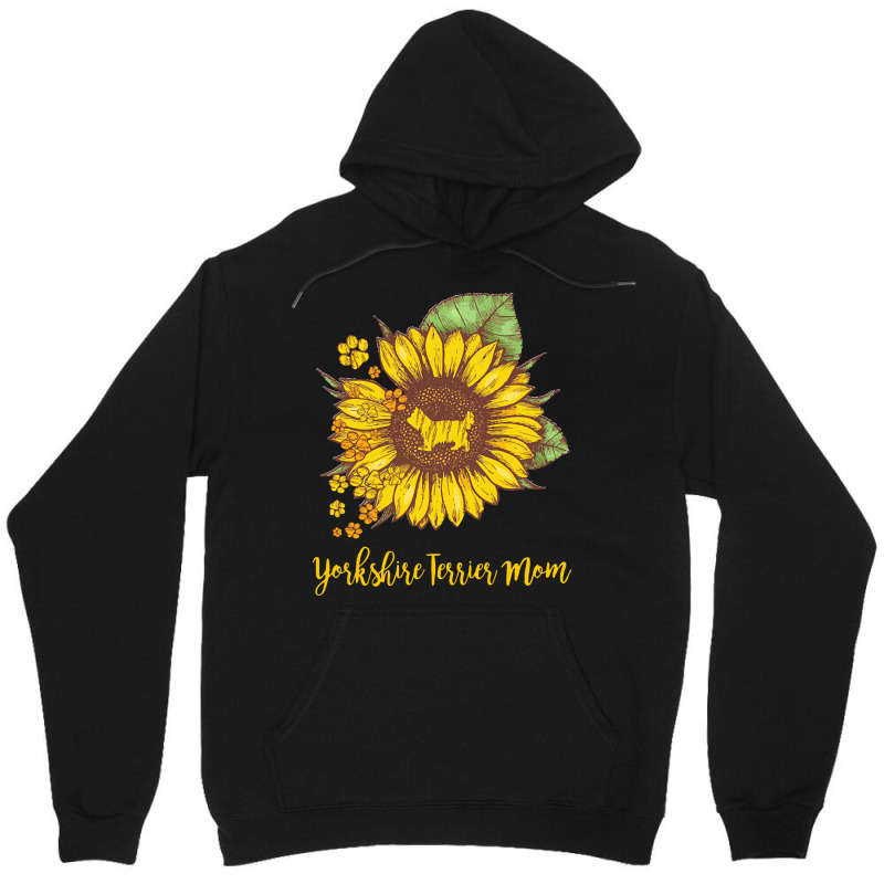 Yorkshire Terrier Mom T  Shirt S U N F L O W E R Y O R K S H I R E T E Unisex Hoodie | Artistshot