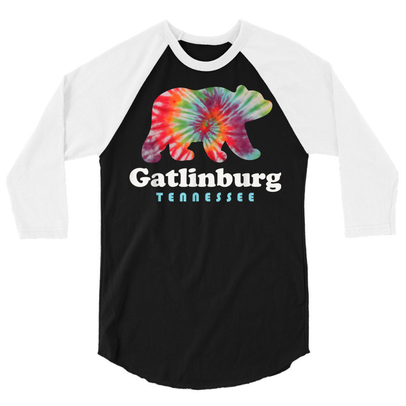 Gatlinburg Tennessee Bear Great Smoky Mountains Tie Dye T Shirt 3/4 Sleeve Shirt by men.adam | Artistshot