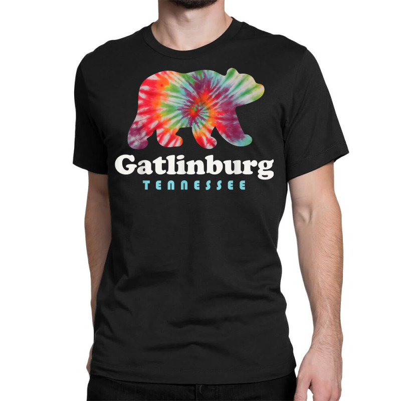 Gatlinburg Tennessee Bear Great Smoky Mountains Tie Dye T Shirt Classic T-shirt by men.adam | Artistshot