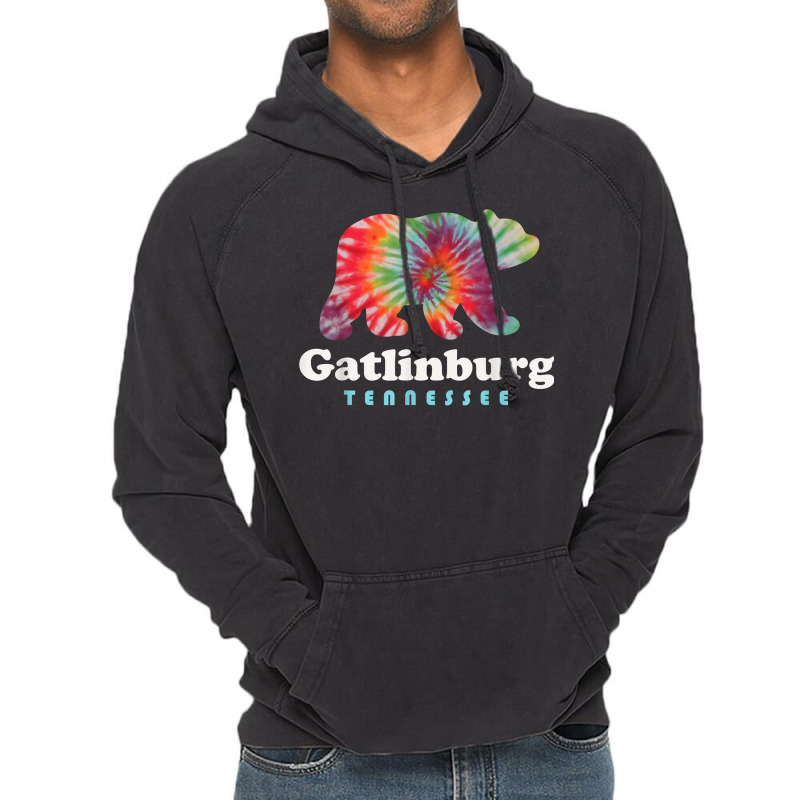 Gatlinburg Tennessee Bear Great Smoky Mountains Tie Dye T Shirt Vintage Hoodie by men.adam | Artistshot