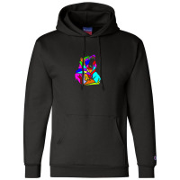 Bear Abstract Champion Hoodie | Artistshot