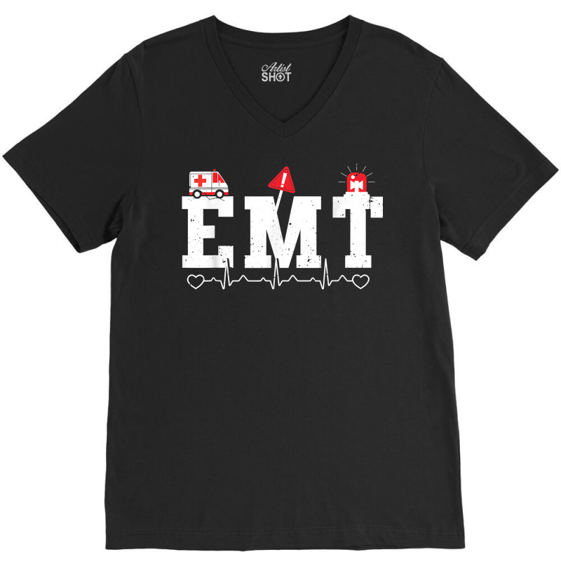 Emergency Medical Technician Emt Ems First Responder Gift T Shirt V-neck Tee | Artistshot