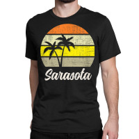 Sarasota Vintage 70s Love Florida Surf Beach Retro Sunset T Shirt Classic T-shirt | Artistshot