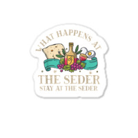 Passover What Happen At Seder Funny Seder Jewish Holiday T Shirt Sticker | Artistshot