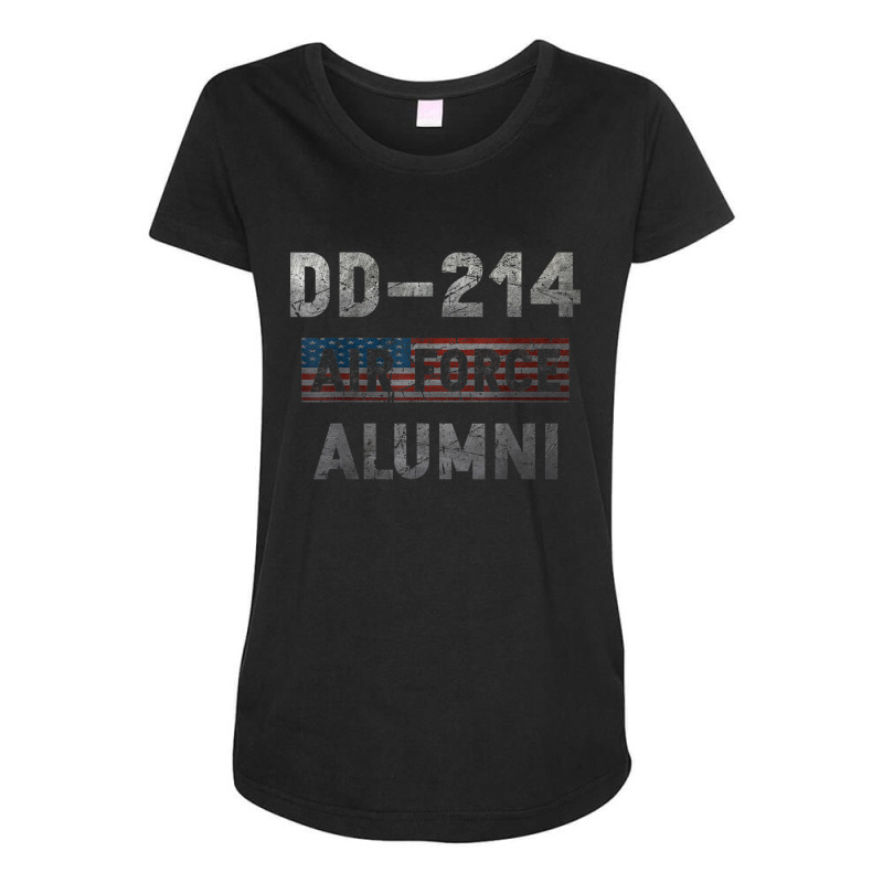 Dd 214 Air Force Alumni Veteran Maternity Scoop Neck T-shirt by CUSER3143 | Artistshot