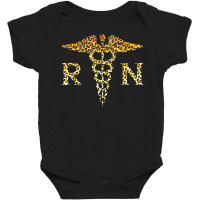 Rn Registered Nurse Leopard Lovely Nursing Student T Shirt Baby Bodysuit | Artistshot