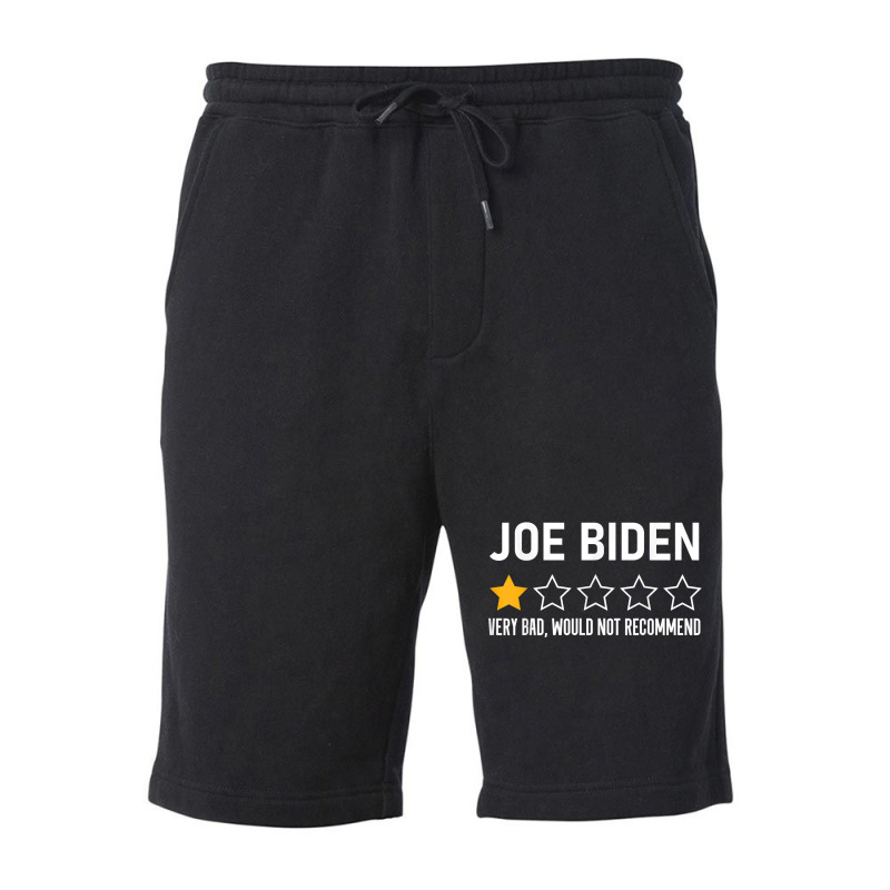 Funny Joe Biden 1 Star Review Very Bad Would Not Recommend T Shirt Fleece Short | Artistshot