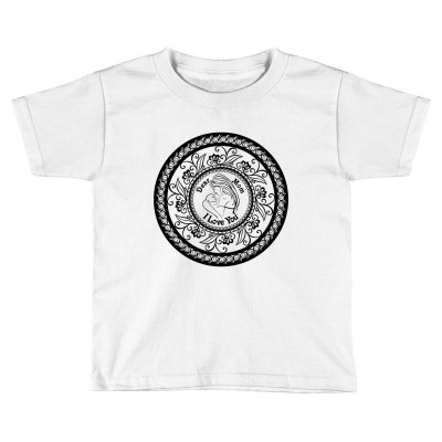 Luxury Mandala Typography Art Toddler T-shirt Designed By Chiks