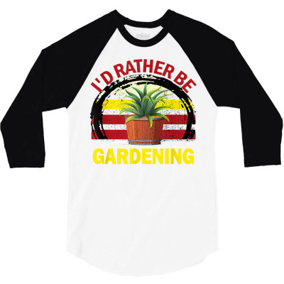 Grunge Sunset Planting Garden Flowers Plants Gardening T Shirt 3/4 Sleeve Shirt Designed By Tarafeli