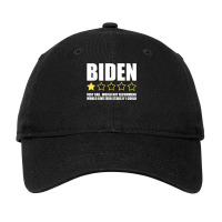 Funny Anti Joe Biden One Star Review Republican Political T Shirt Adjustable Cap | Artistshot