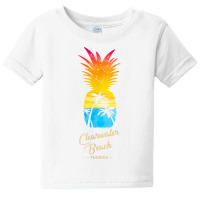 Clearwater Beach   Florida Souvenir   Pineapple Sunset T Shirt Baby Tee | Artistshot