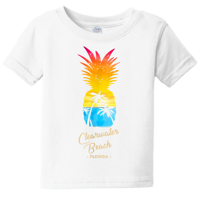 Clearwater Beach   Florida Souvenir   Pineapple Sunset T Shirt Baby Tee by kogmor58594 | Artistshot