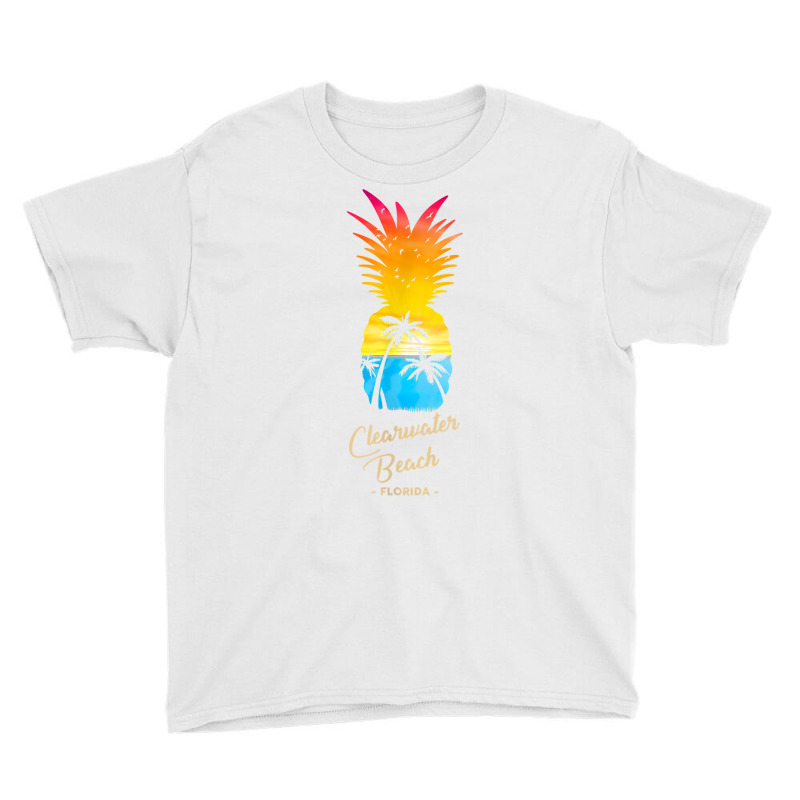 Clearwater Beach   Florida Souvenir   Pineapple Sunset T Shirt Youth Tee by kogmor58594 | Artistshot