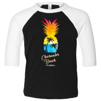 Clearwater Beach   Florida Souvenir   Pineapple Sunset T Shirt Toddler 3/4 Sleeve Tee | Artistshot