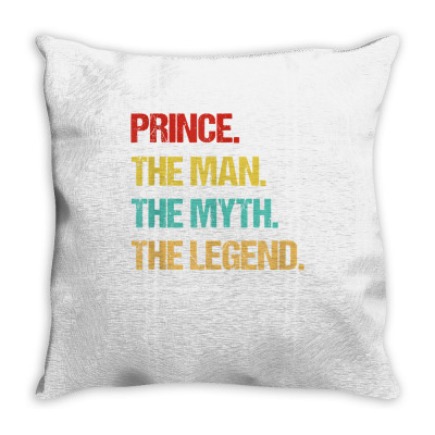 Mens Prince The Man The Myth The Legend T Shirt Throw Pillow Designed By Emaliekrein