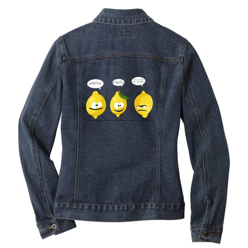 Lemons Ladies Denim Jacket by Disgus_Thing | Artistshot