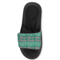 Short Girls God Only Lets Things Grow Up Slide Sandal | Artistshot