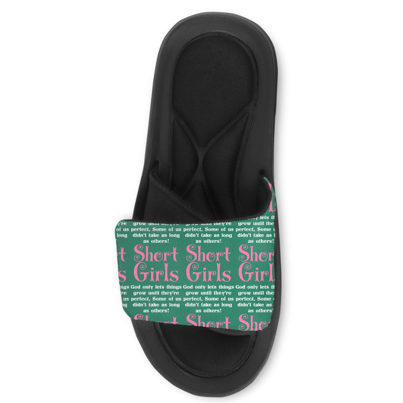 Short Girls God Only Lets Things Grow Up Slide Sandal | Artistshot