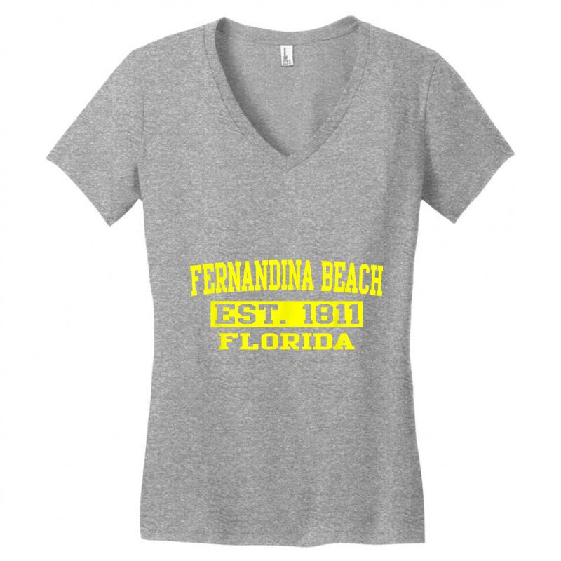 Fernandina Beach T Shirt Florida Amelia Island Tee Shirt Women's V-Neck T-Shirt by kogmor58594 | Artistshot