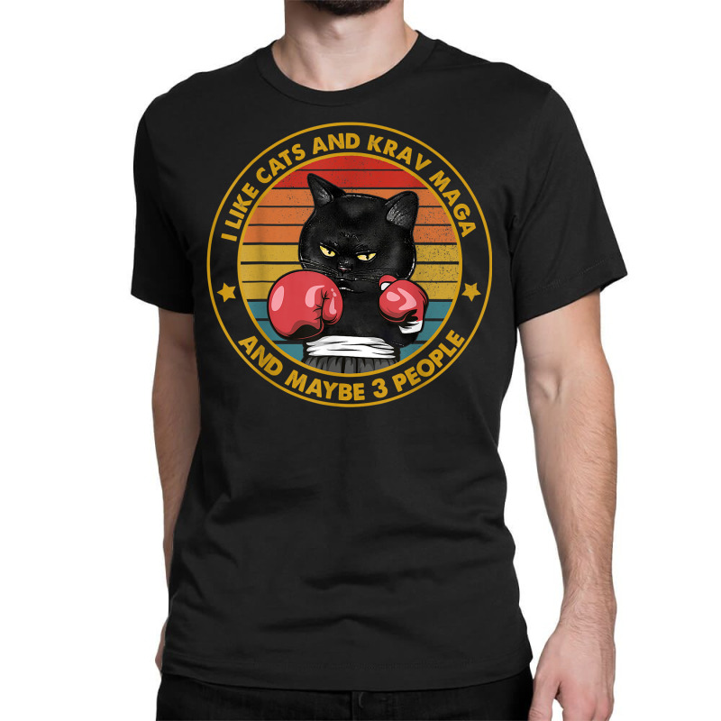 Krav Maga Tshirt Cat Tee Martial Art Israel Defense Forces T Shirt Classic T-shirt by atereabag | Artistshot