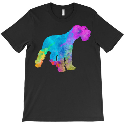 Dogs Lovers T  Shirt Miniature Schnauzer In Watercolor T  Shirt T-shirt Designed By Tallblocks