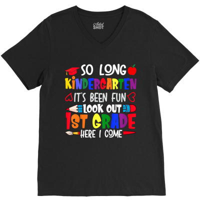 Kids So Long Kindergarten Kids T Shirt V-neck Tee Designed By Alanrache